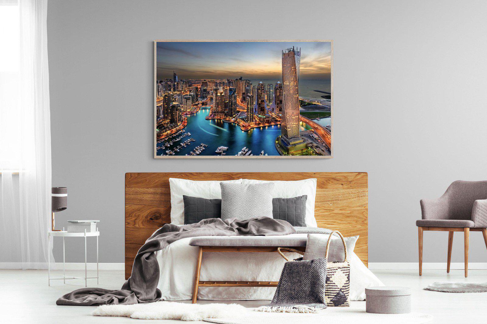 Dubai Colours-Wall_Art-150 x 100cm-Mounted Canvas-Wood-Pixalot