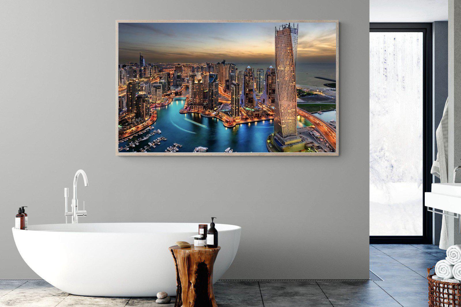 Dubai Colours-Wall_Art-180 x 110cm-Mounted Canvas-Wood-Pixalot
