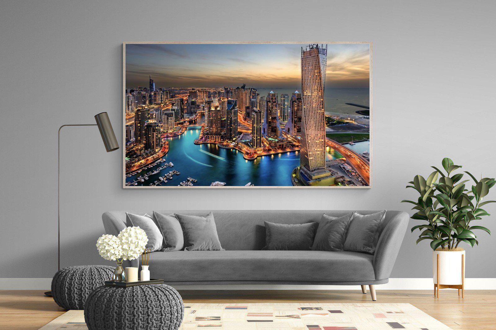 Dubai Colours-Wall_Art-220 x 130cm-Mounted Canvas-Wood-Pixalot