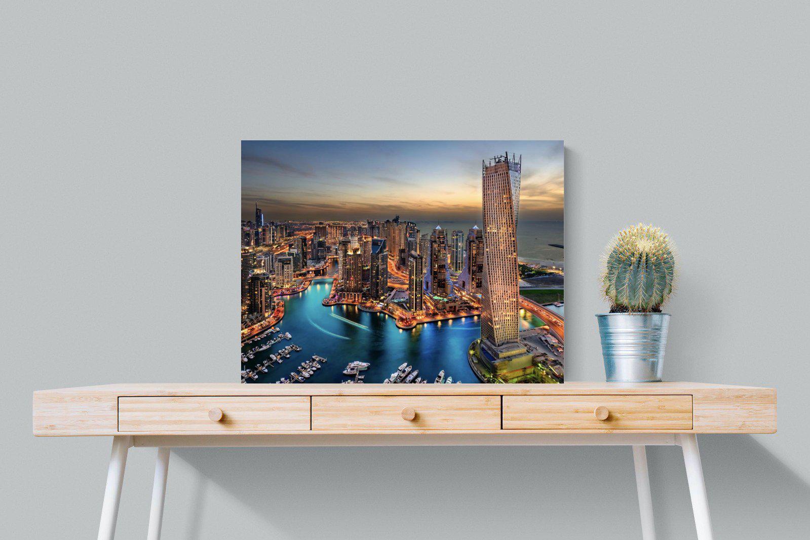 Dubai Colours-Wall_Art-80 x 60cm-Mounted Canvas-No Frame-Pixalot