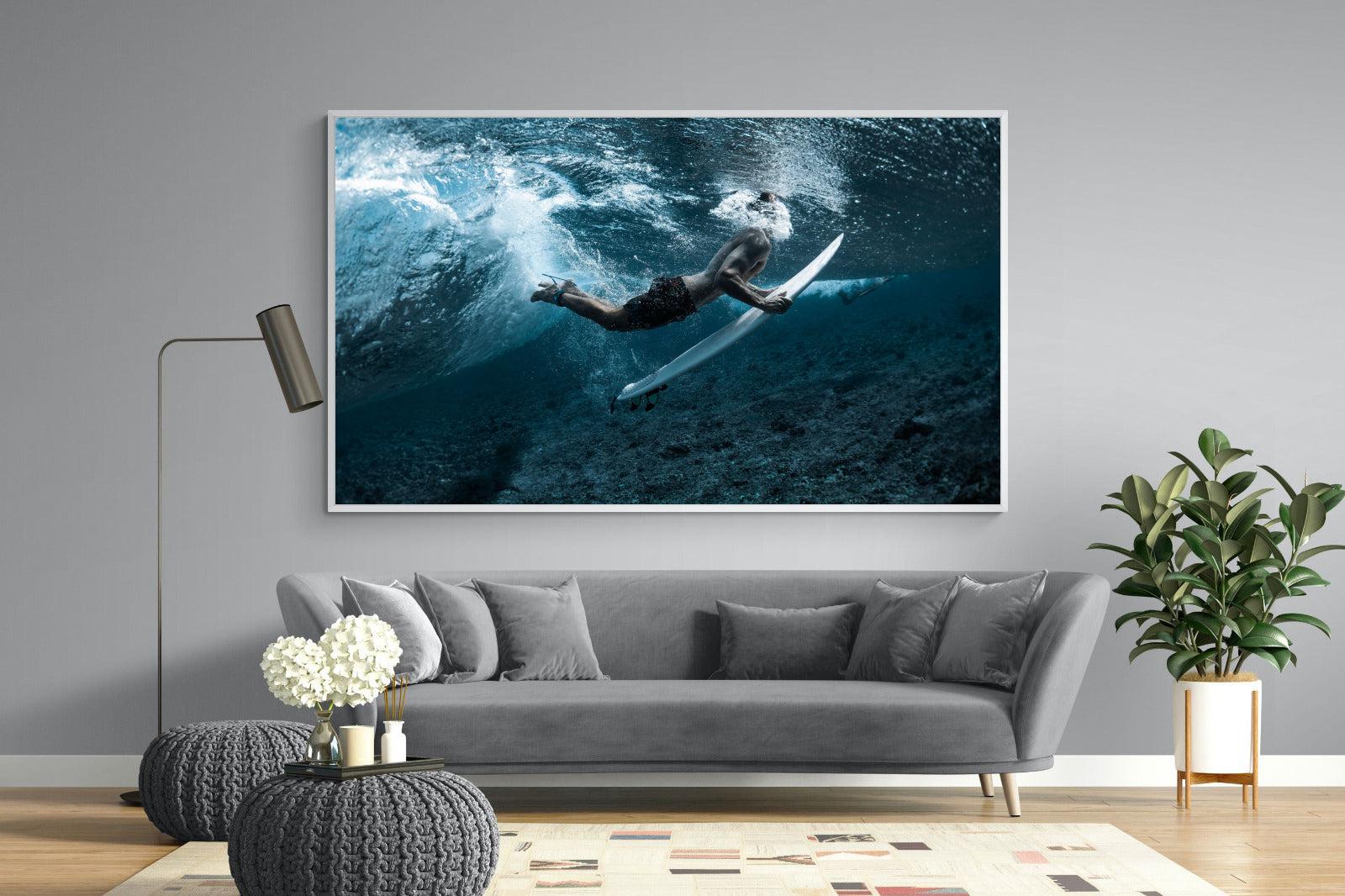 Duck the Wave-Wall_Art-220 x 130cm-Mounted Canvas-White-Pixalot