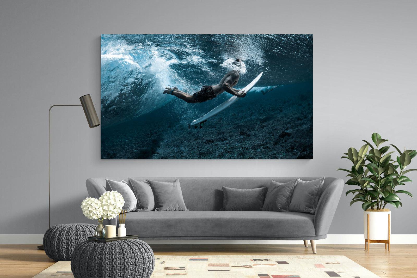 Duck the Wave-Wall_Art-220 x 130cm-Mounted Canvas-No Frame-Pixalot