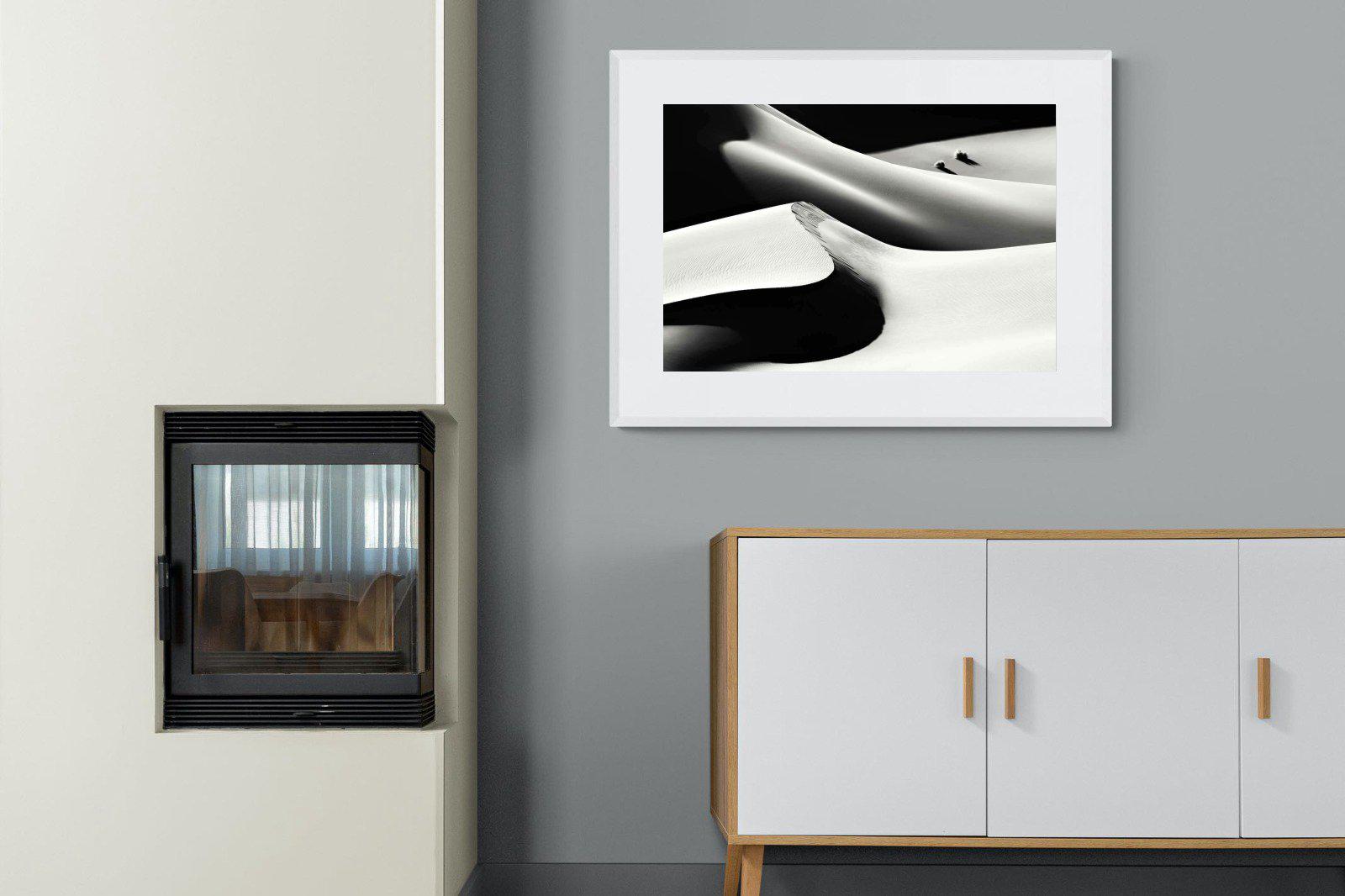 Dunes-Wall_Art-100 x 75cm-Framed Print-White-Pixalot