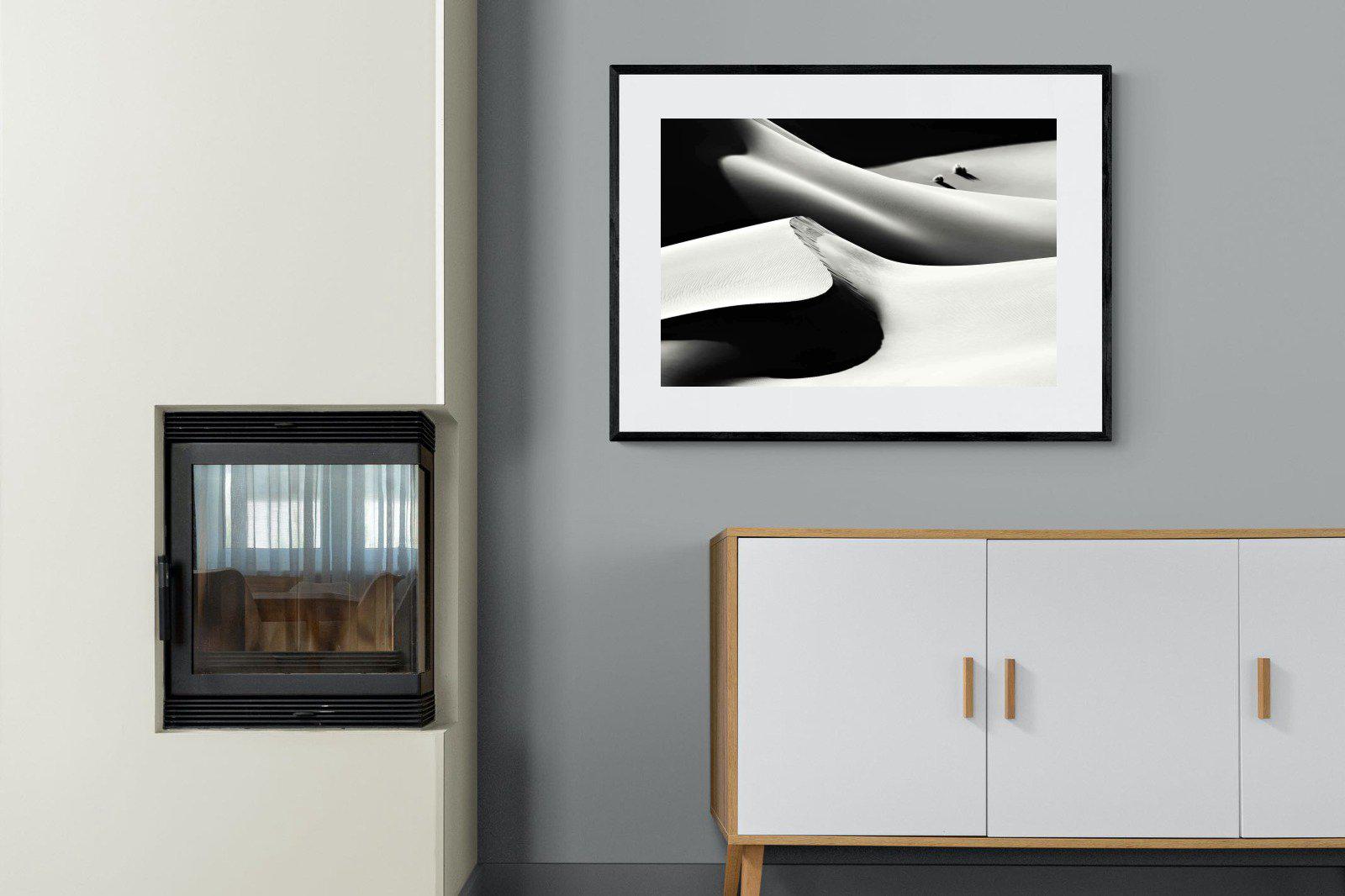 Dunes-Wall_Art-100 x 75cm-Framed Print-Black-Pixalot