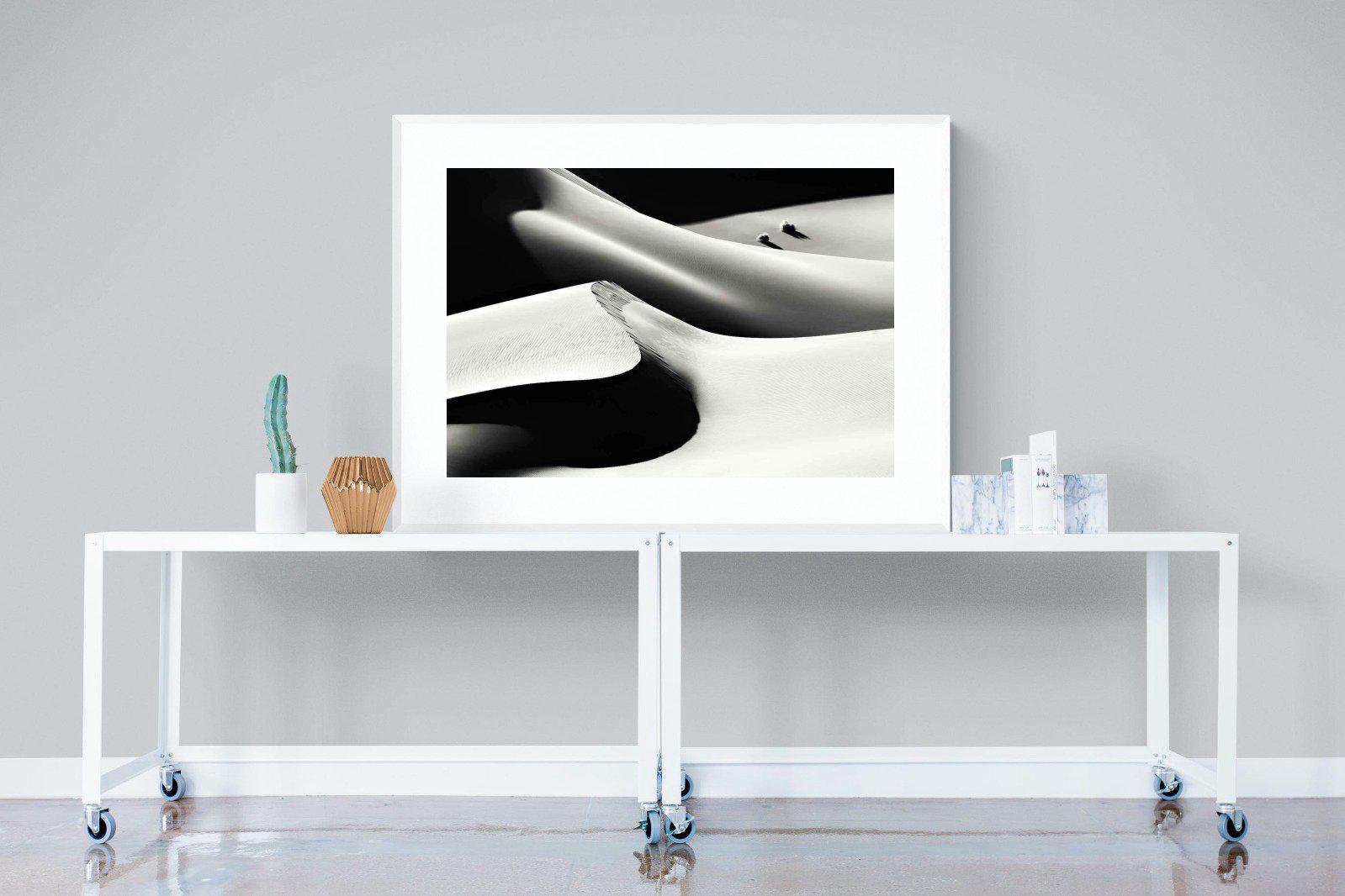 Dunes-Wall_Art-120 x 90cm-Framed Print-White-Pixalot