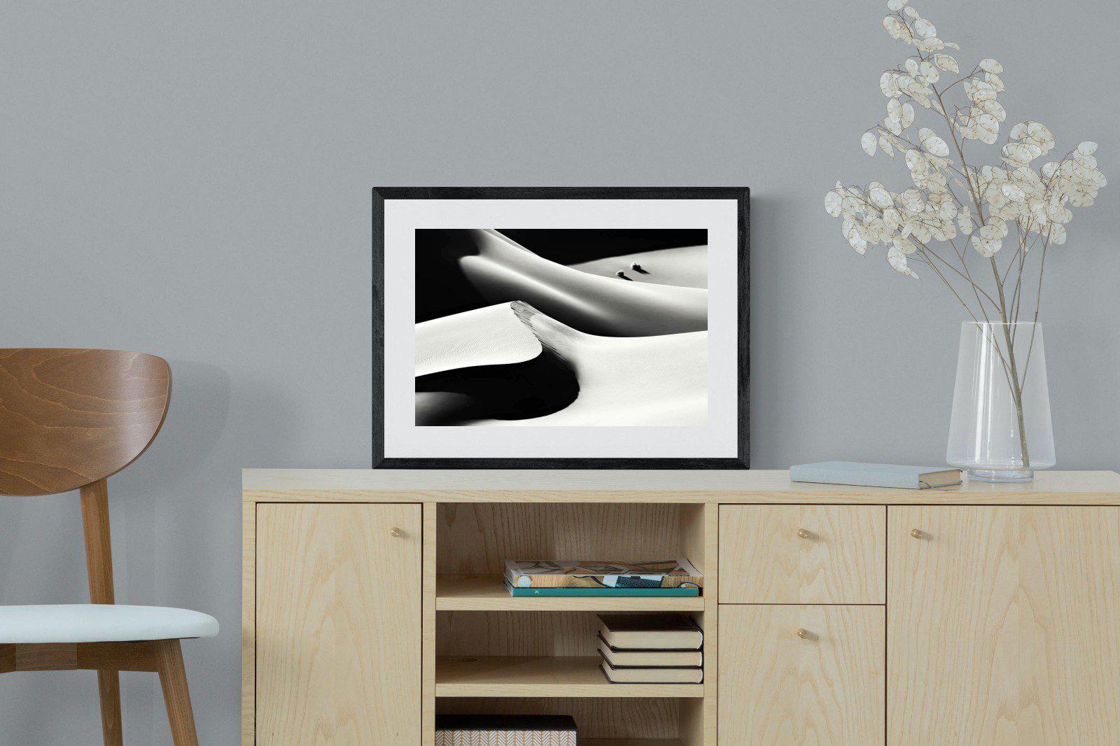 Dunes-Wall_Art-60 x 45cm-Framed Print-Black-Pixalot