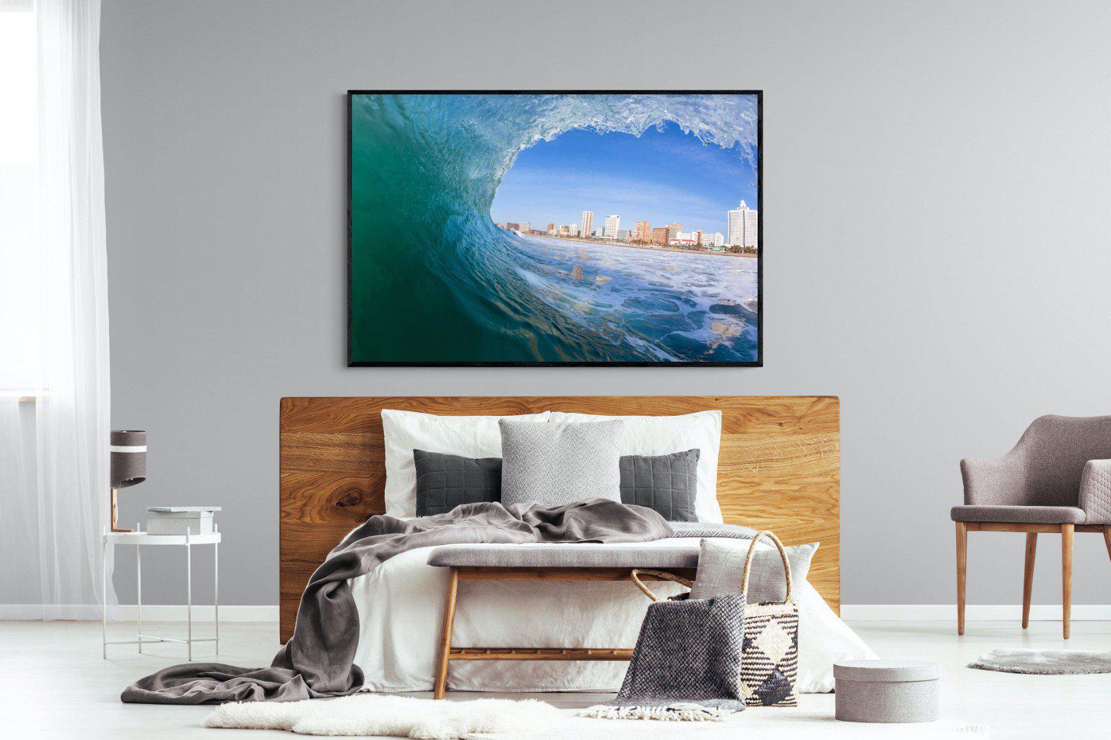 Durban-Wall_Art-150 x 100cm-Mounted Canvas-Black-Pixalot