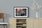 Dusky Amsterdam-Wall_Art-60 x 45cm-Framed Print-Black-Pixalot