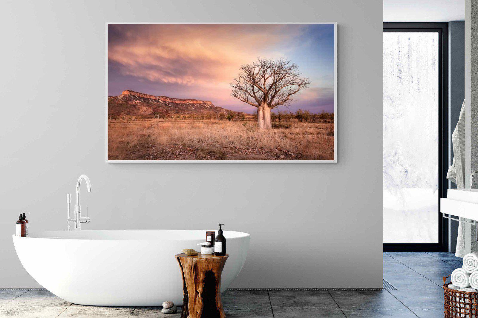 Dusky Baobab-Wall_Art-180 x 110cm-Mounted Canvas-White-Pixalot