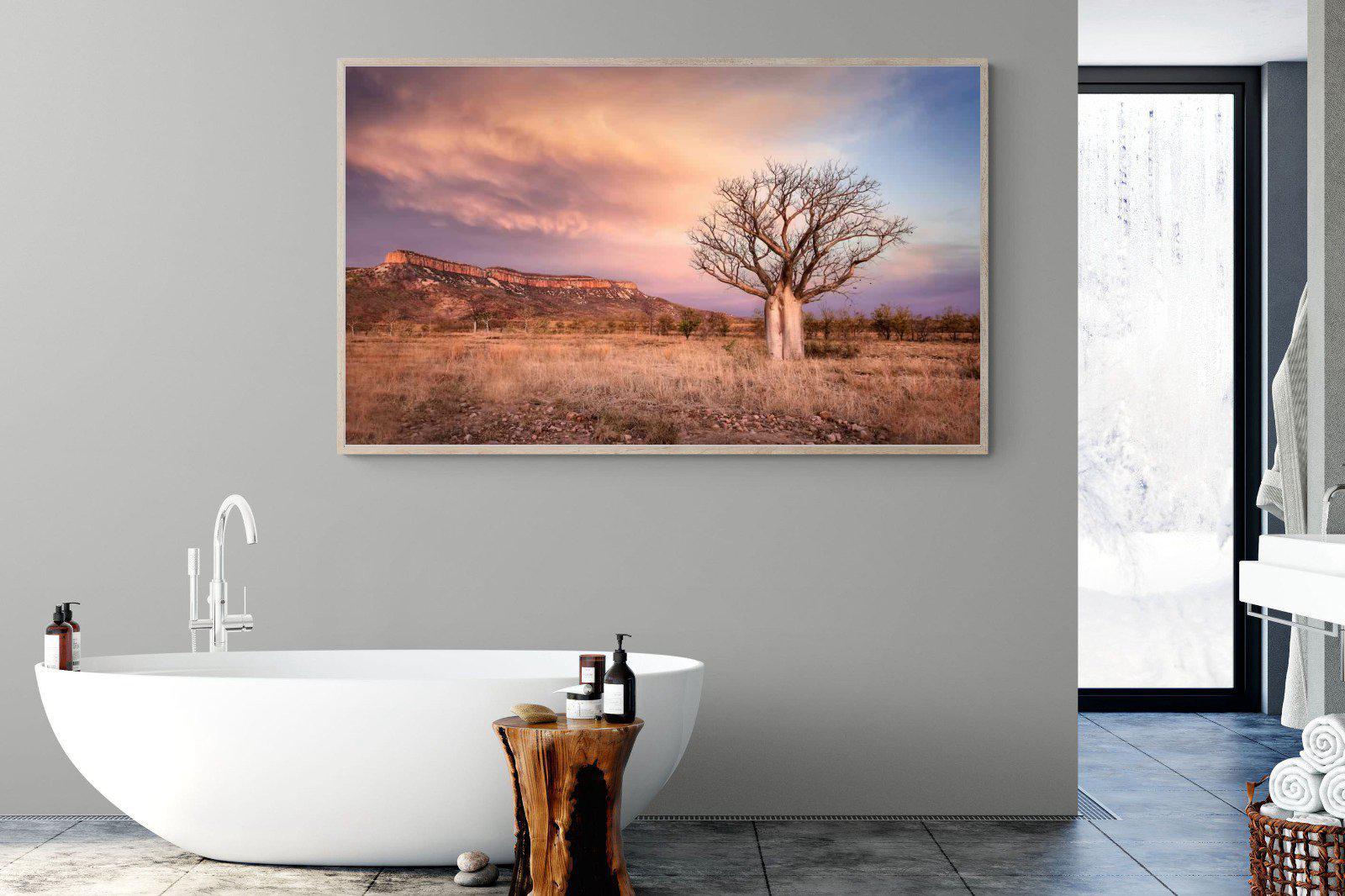 Dusky Baobab-Wall_Art-180 x 110cm-Mounted Canvas-Wood-Pixalot