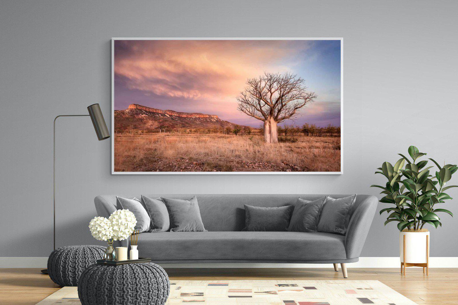 Dusky Baobab-Wall_Art-220 x 130cm-Mounted Canvas-White-Pixalot