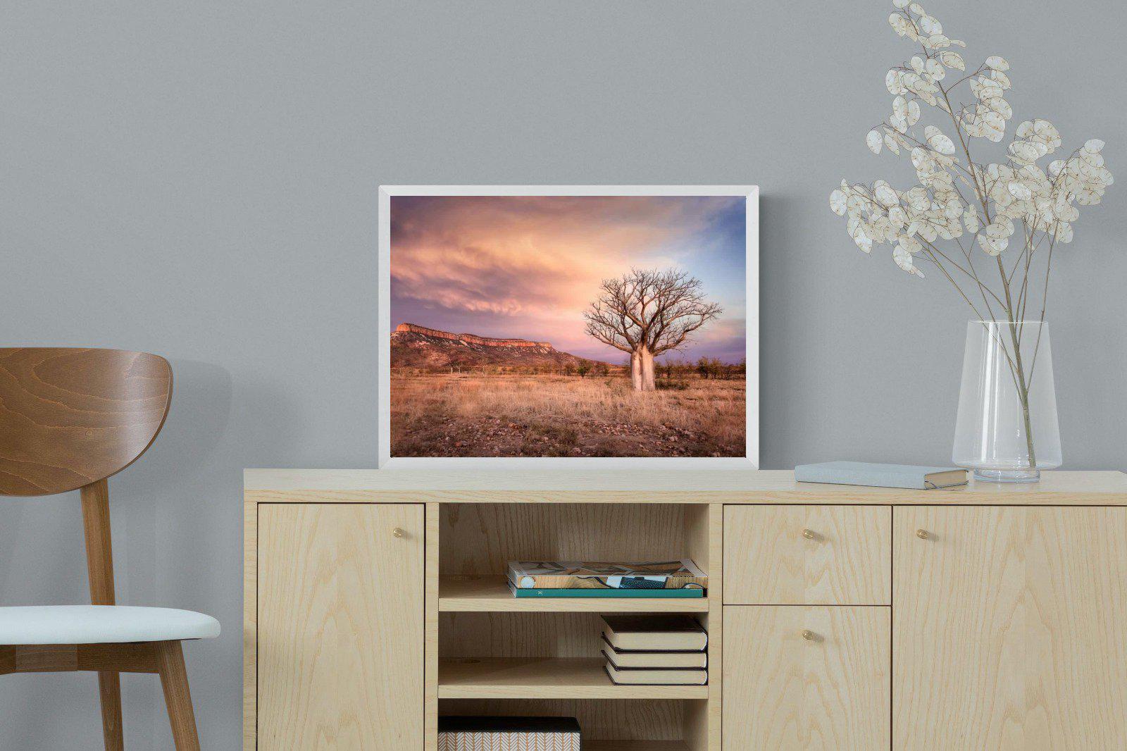 Dusky Baobab-Wall_Art-60 x 45cm-Mounted Canvas-White-Pixalot