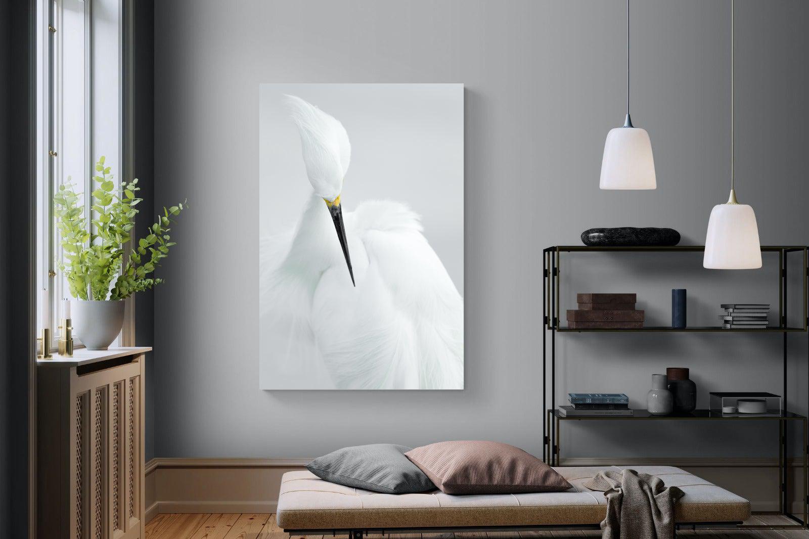 Egret-Wall_Art-120 x 180cm-Mounted Canvas-No Frame-Pixalot
