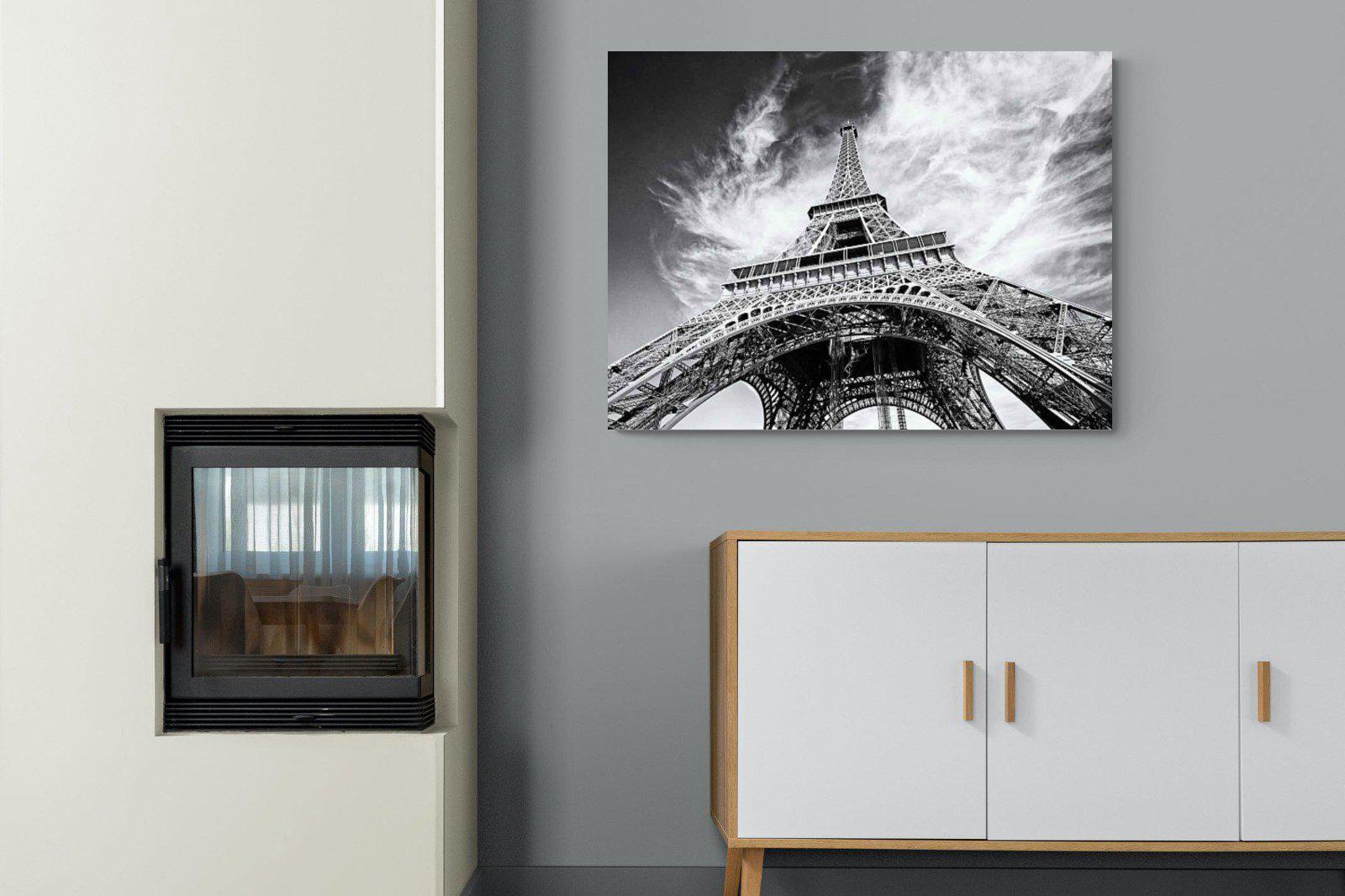 Eiffel Tower-Wall_Art-100 x 75cm-Mounted Canvas-No Frame-Pixalot