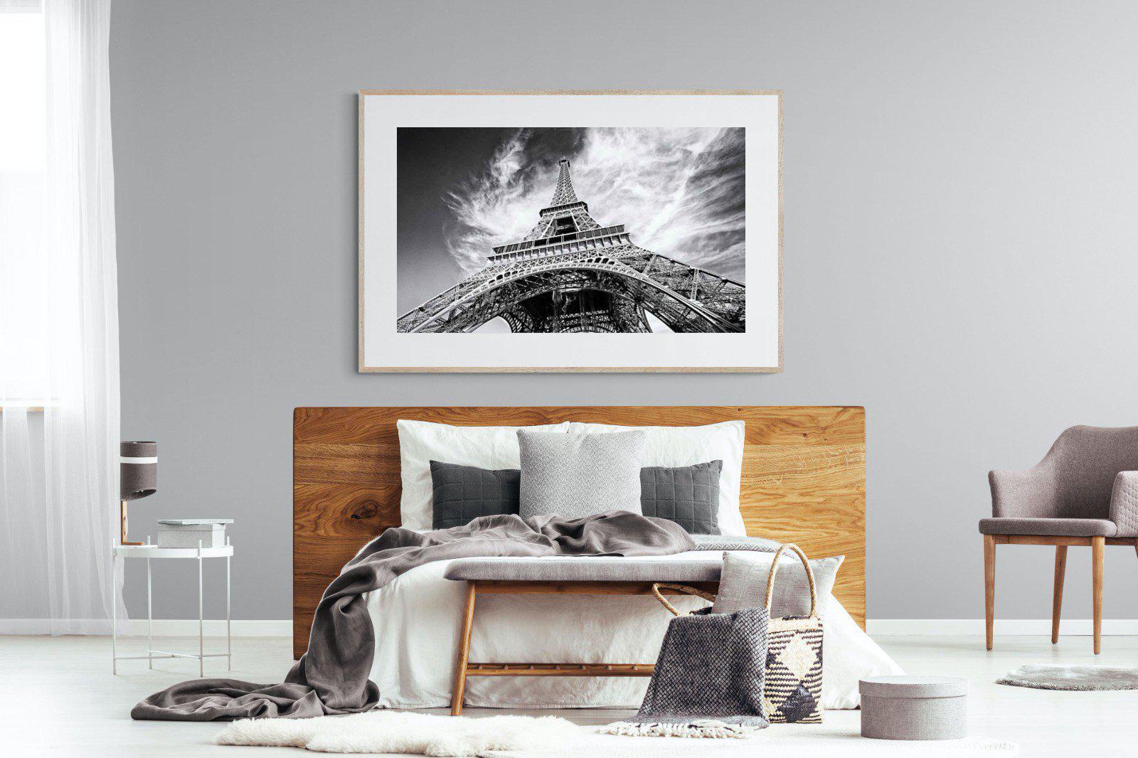 Eiffel Tower-Wall_Art-150 x 100cm-Framed Print-Wood-Pixalot