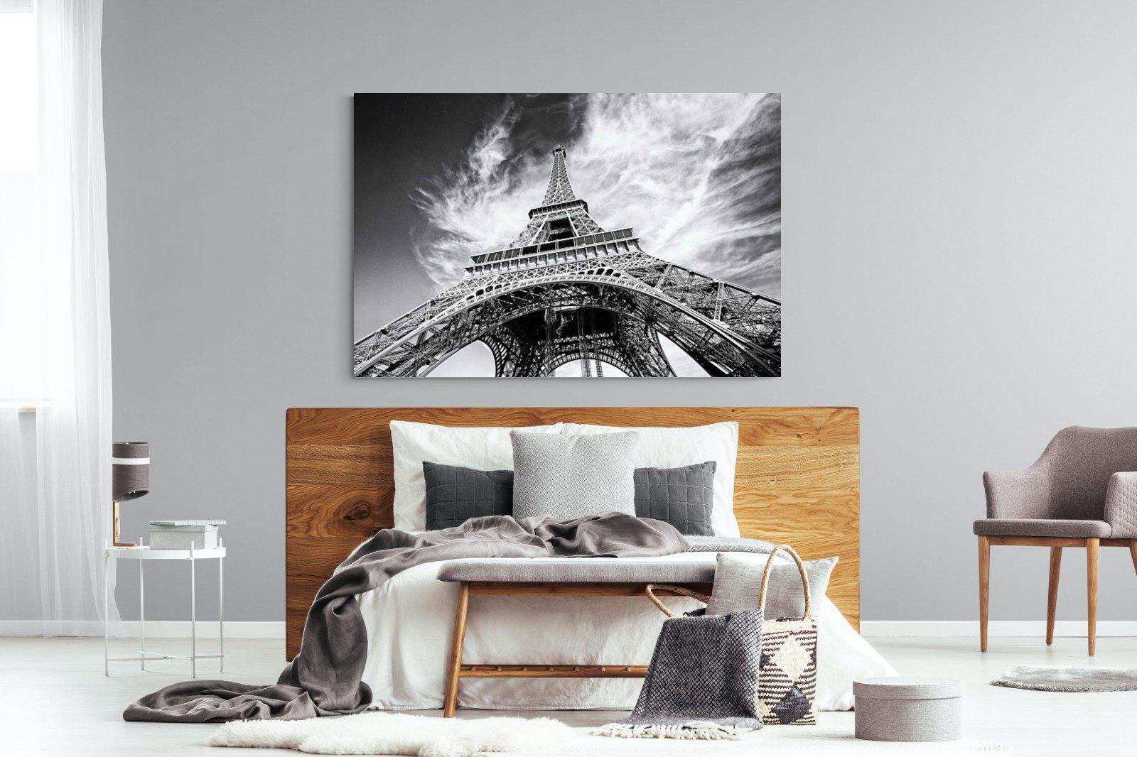Eiffel Tower-Wall_Art-150 x 100cm-Mounted Canvas-No Frame-Pixalot