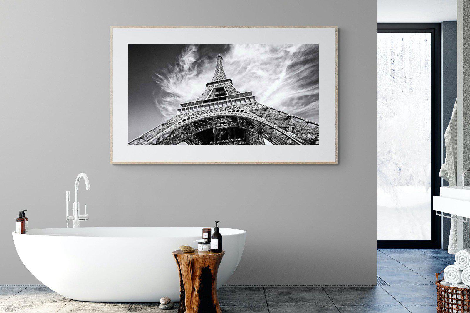 Eiffel Tower-Wall_Art-180 x 110cm-Framed Print-Wood-Pixalot