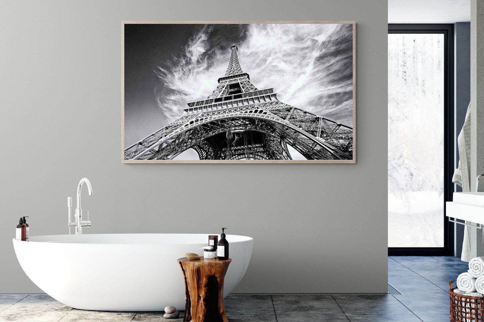 Eiffel Tower-Wall_Art-180 x 110cm-Mounted Canvas-Wood-Pixalot