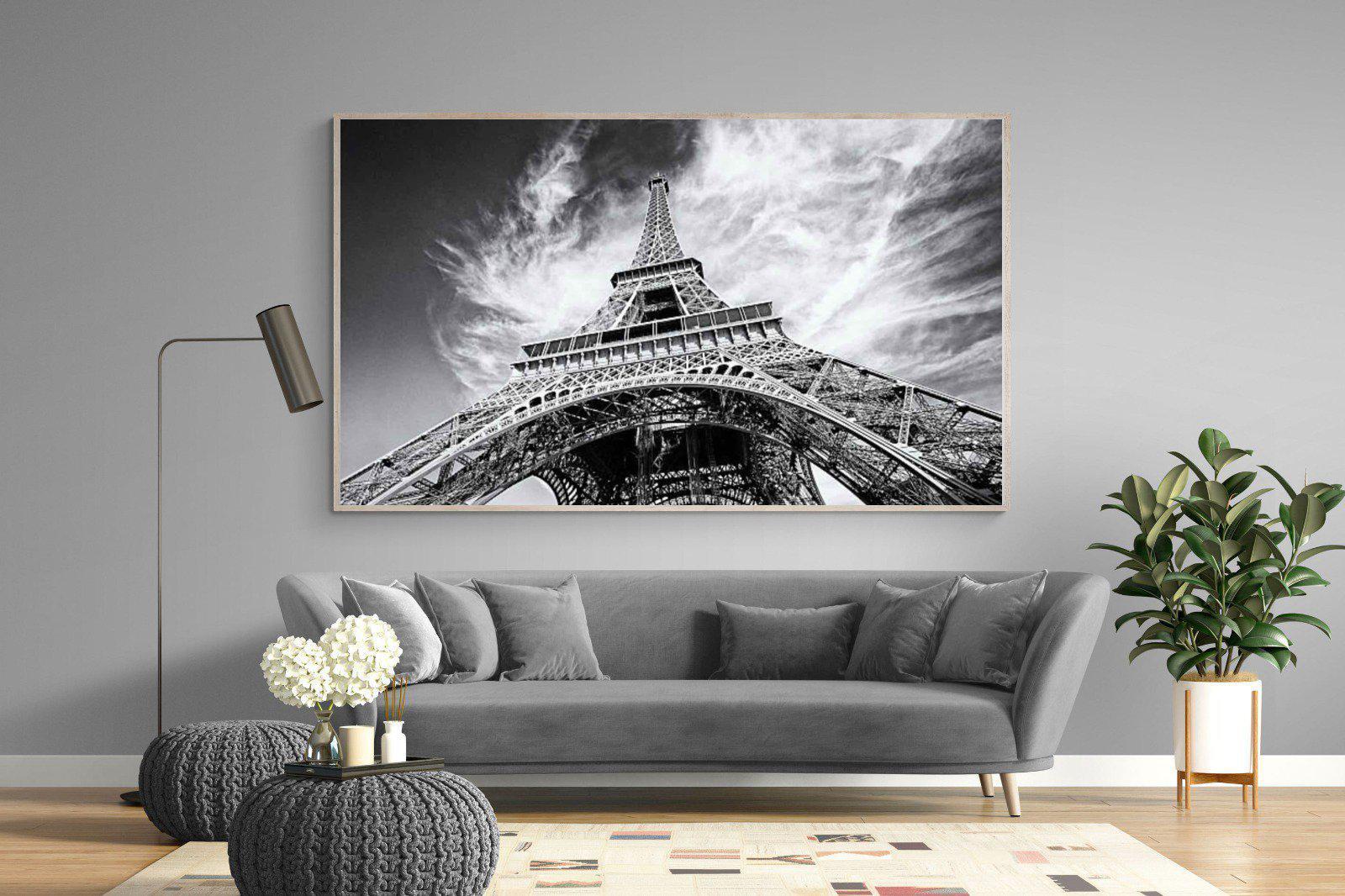 Eiffel Tower-Wall_Art-220 x 130cm-Mounted Canvas-Wood-Pixalot