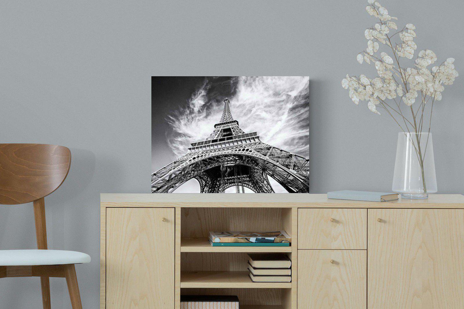 Eiffel Tower-Wall_Art-60 x 45cm-Mounted Canvas-No Frame-Pixalot