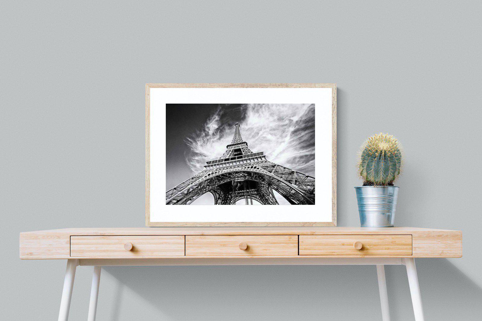 Eiffel Tower-Wall_Art-80 x 60cm-Framed Print-Wood-Pixalot