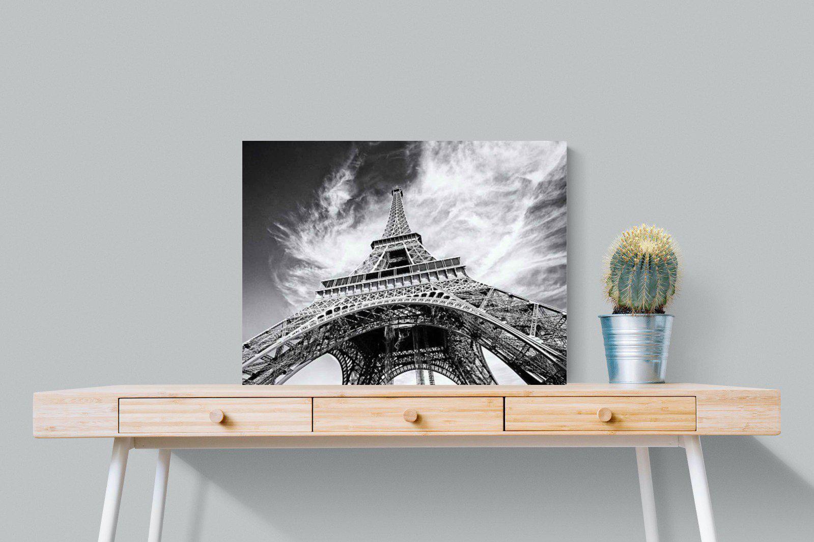 Eiffel Tower-Wall_Art-80 x 60cm-Mounted Canvas-No Frame-Pixalot