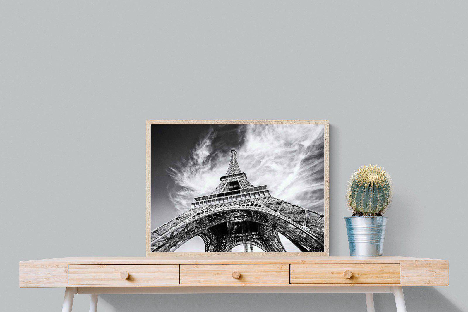 Eiffel Tower-Wall_Art-80 x 60cm-Mounted Canvas-Wood-Pixalot
