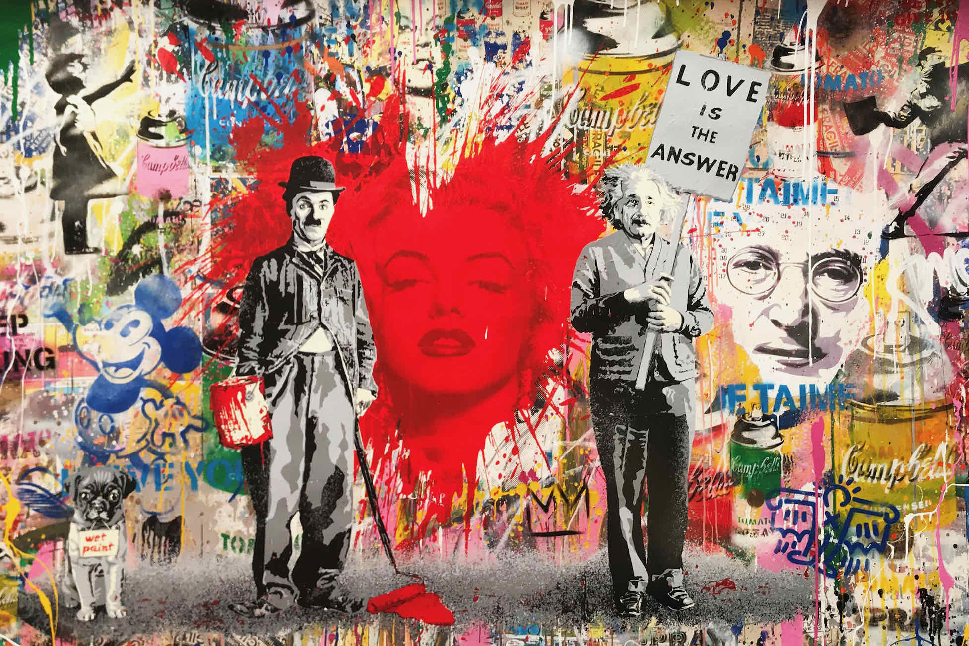 Einstein & Chaplin-Wall_Art-Pixalot
