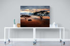 Ele at Dusk-Wall_Art-120 x 90cm-Mounted Canvas-No Frame-Pixalot