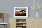 Ele at Dusk-Wall_Art-60 x 45cm-Framed Print-White-Pixalot
