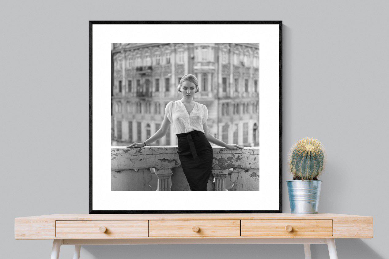 Elegance-Wall_Art-100 x 100cm-Framed Print-Black-Pixalot
