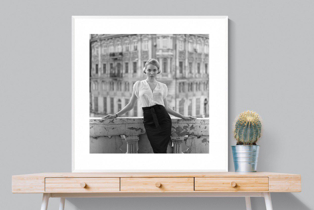 Elegance-Wall_Art-100 x 100cm-Framed Print-White-Pixalot
