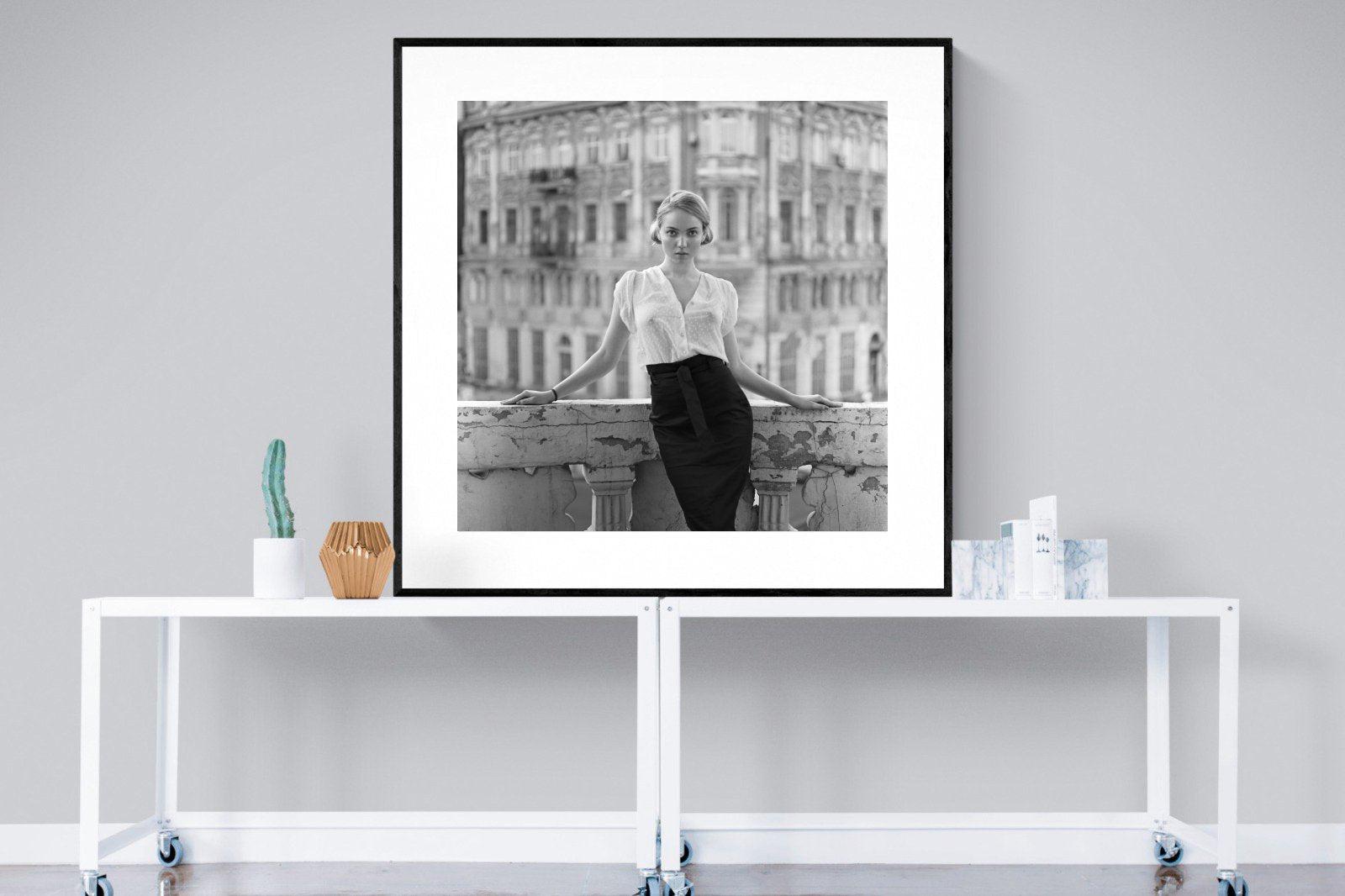 Elegance-Wall_Art-120 x 120cm-Framed Print-Black-Pixalot