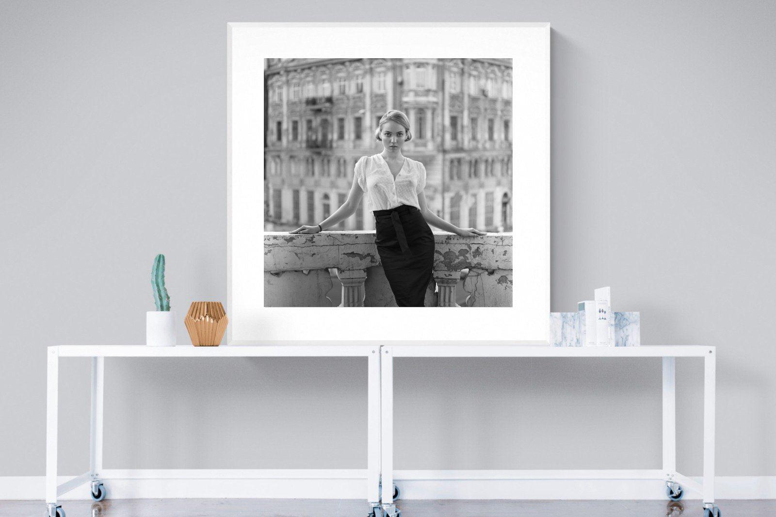 Elegance-Wall_Art-120 x 120cm-Framed Print-White-Pixalot