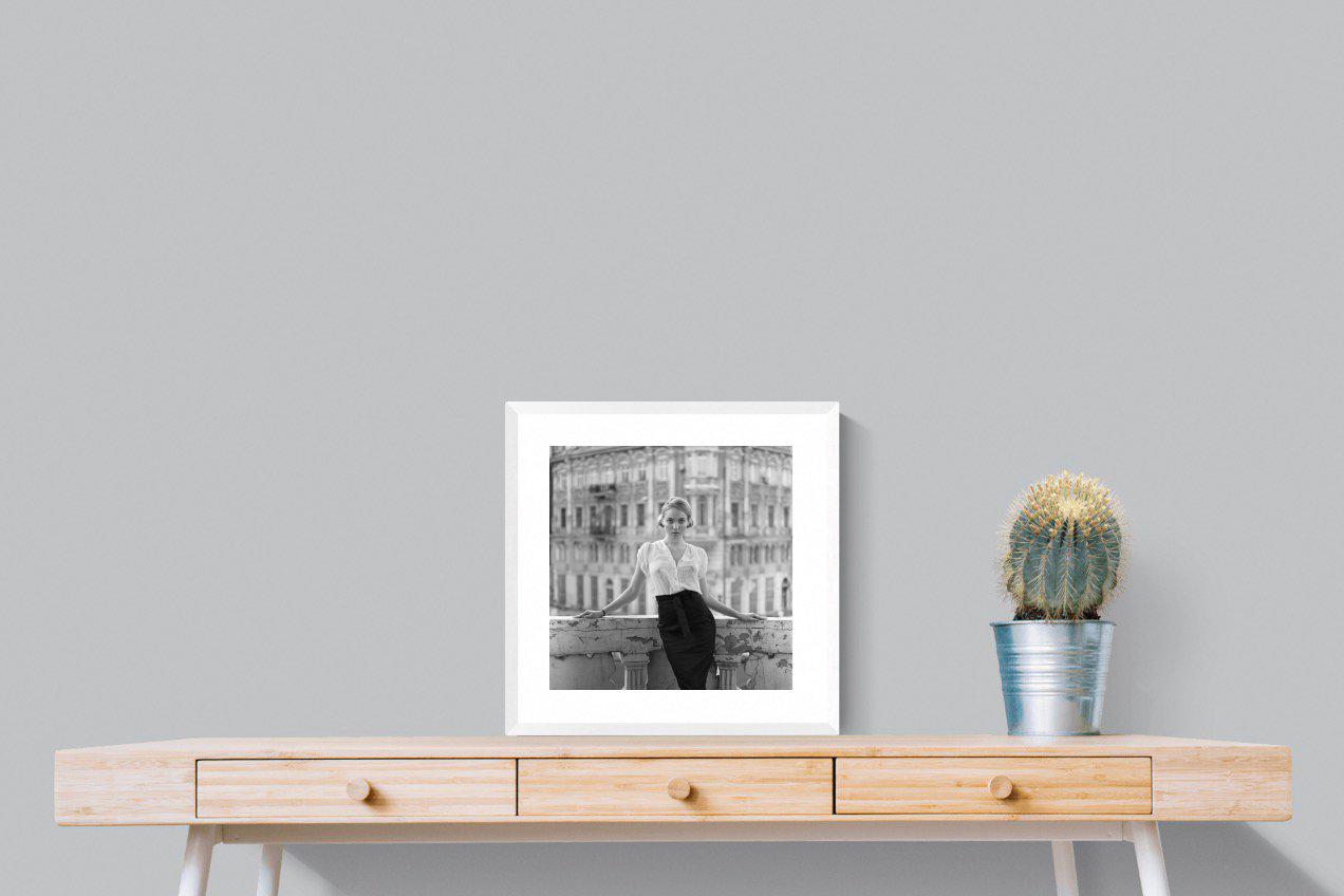 Elegance-Wall_Art-50 x 50cm-Framed Print-White-Pixalot
