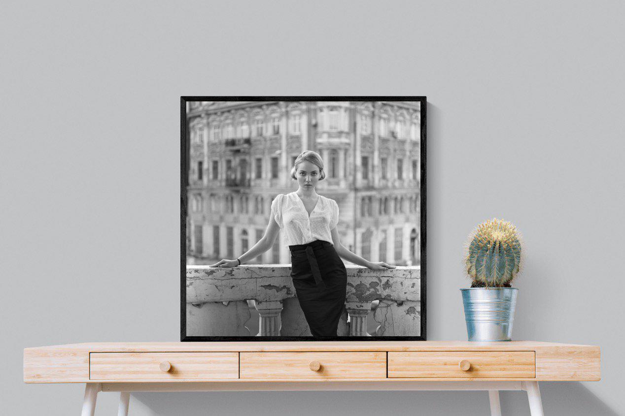 Elegance-Wall_Art-80 x 80cm-Mounted Canvas-Black-Pixalot