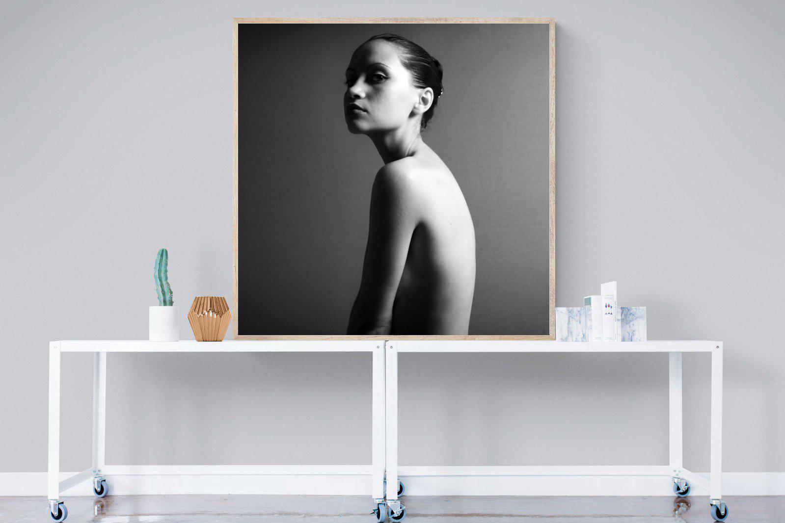 Elegant Nude-Wall_Art-120 x 120cm-Mounted Canvas-Wood-Pixalot