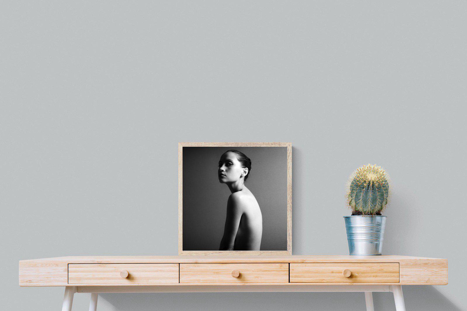 Elegant Nude-Wall_Art-50 x 50cm-Mounted Canvas-Wood-Pixalot