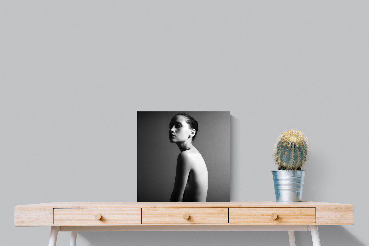 Elegant Nude-Wall_Art-50 x 50cm-Mounted Canvas-No Frame-Pixalot