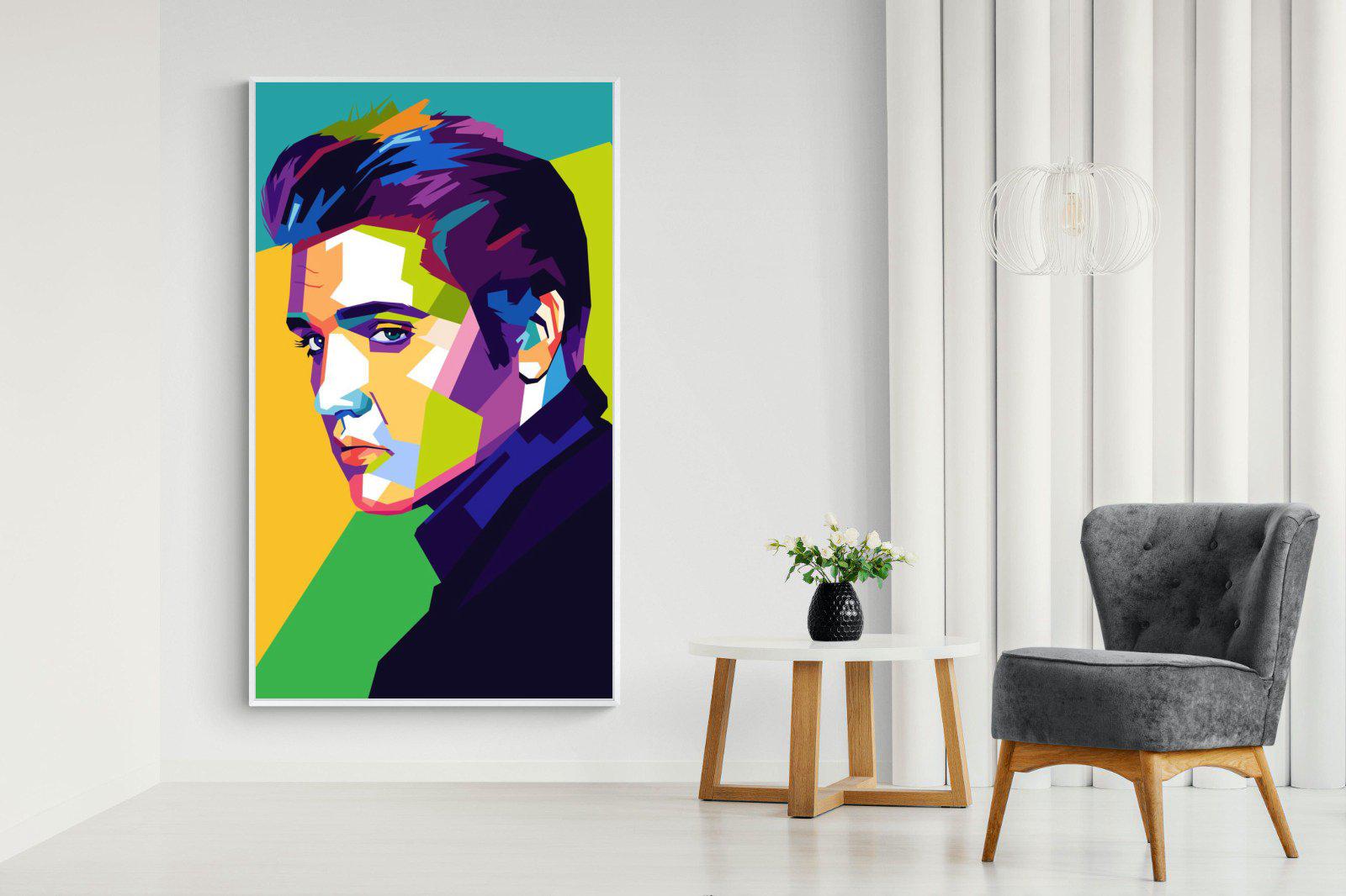 Elvis-Wall_Art-130 x 220cm-Mounted Canvas-White-Pixalot