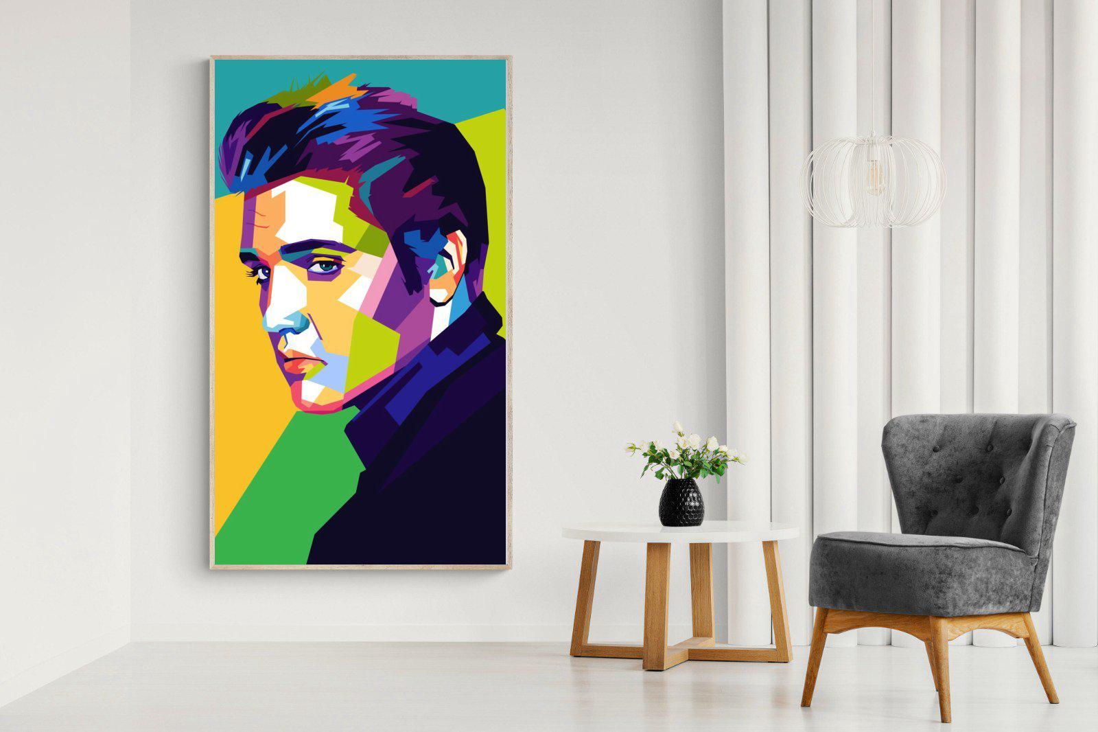 Elvis-Wall_Art-130 x 220cm-Mounted Canvas-Wood-Pixalot