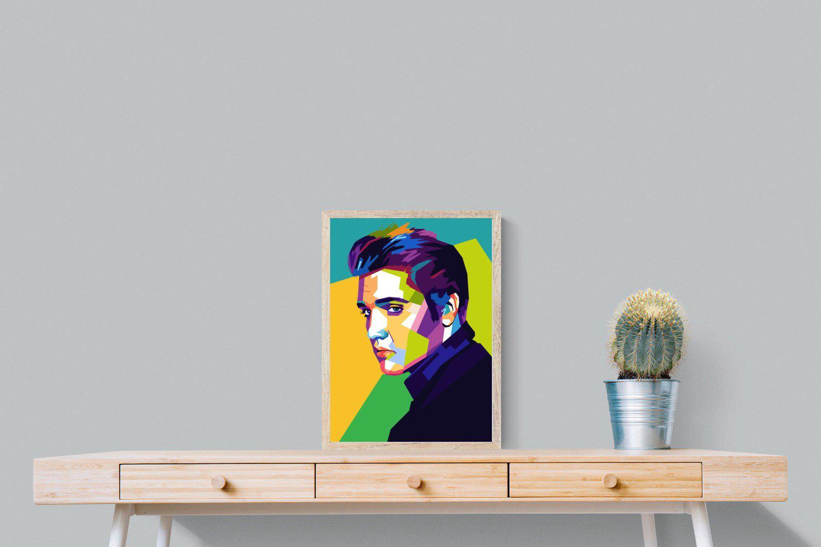 Elvis-Wall_Art-45 x 60cm-Mounted Canvas-Wood-Pixalot