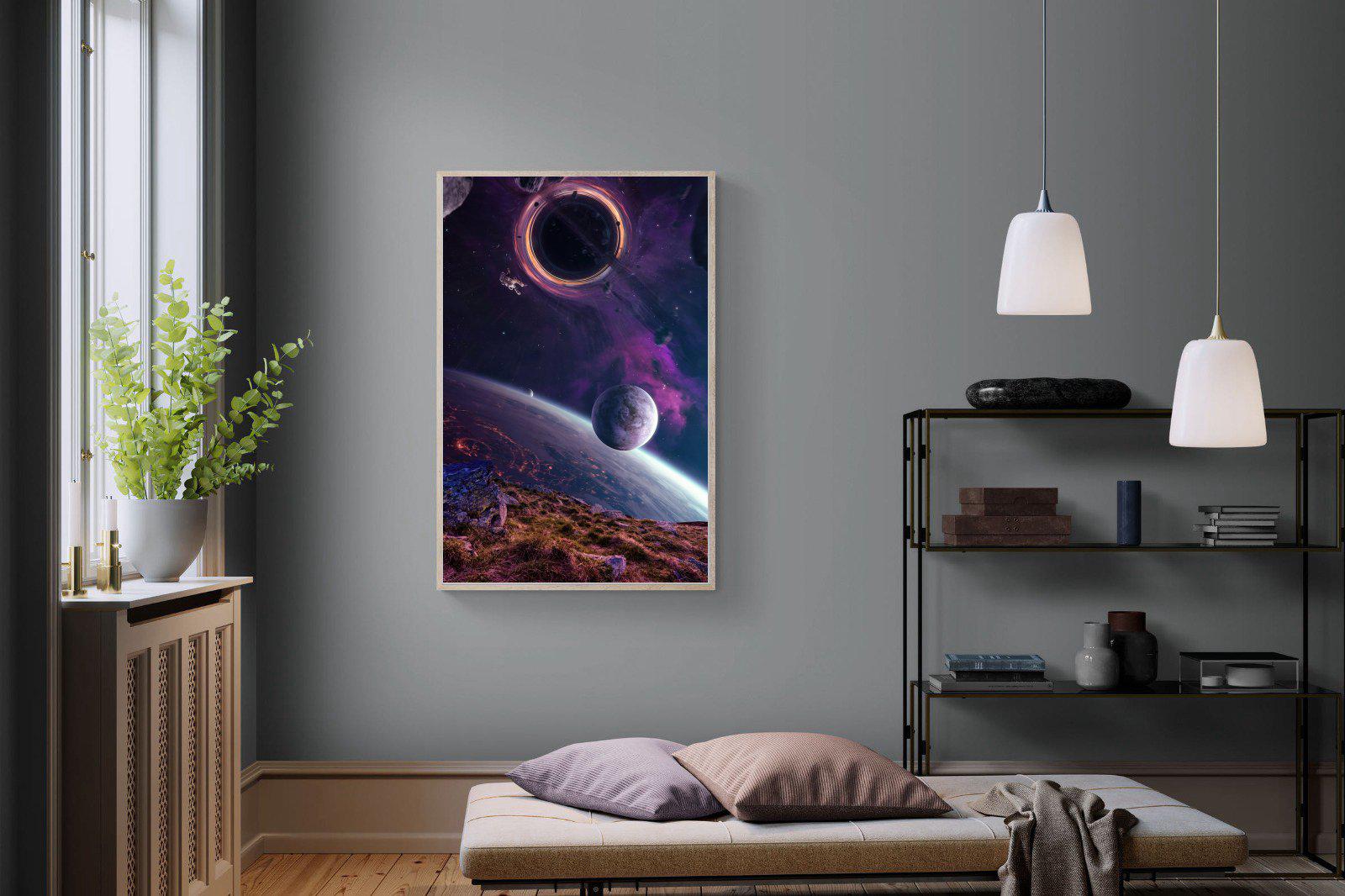 Escape From Earth-Wall_Art-100 x 150cm-Mounted Canvas-Wood-Pixalot