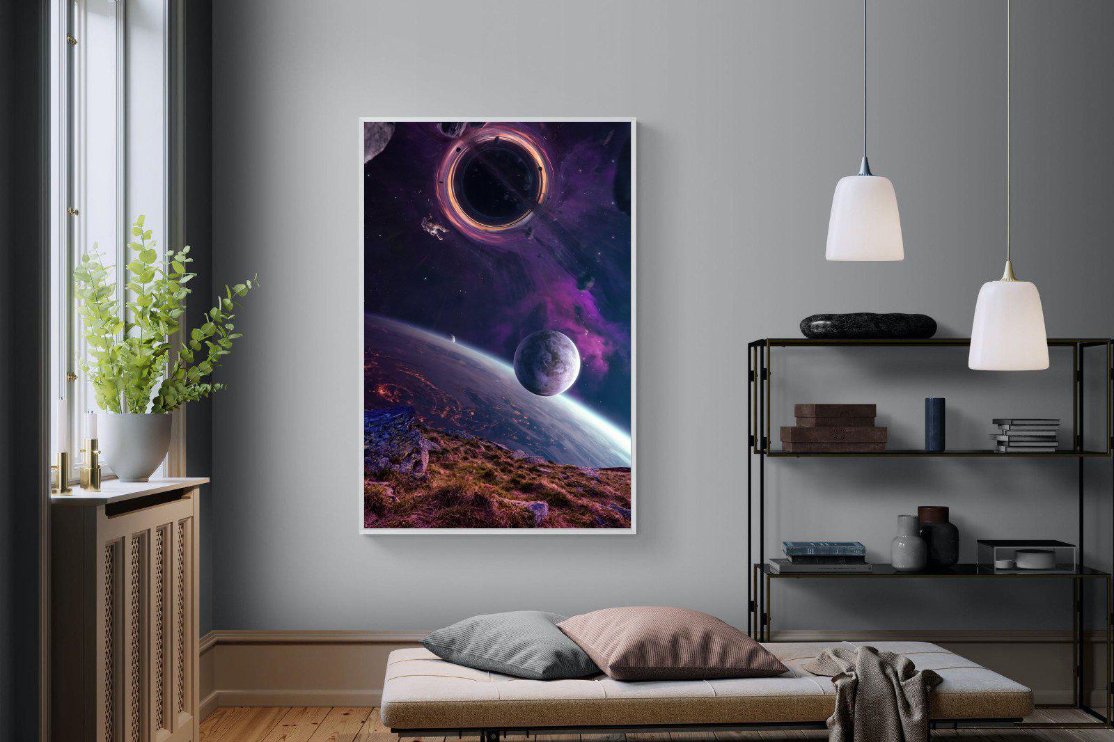 Escape From Earth-Wall_Art-120 x 180cm-Mounted Canvas-White-Pixalot