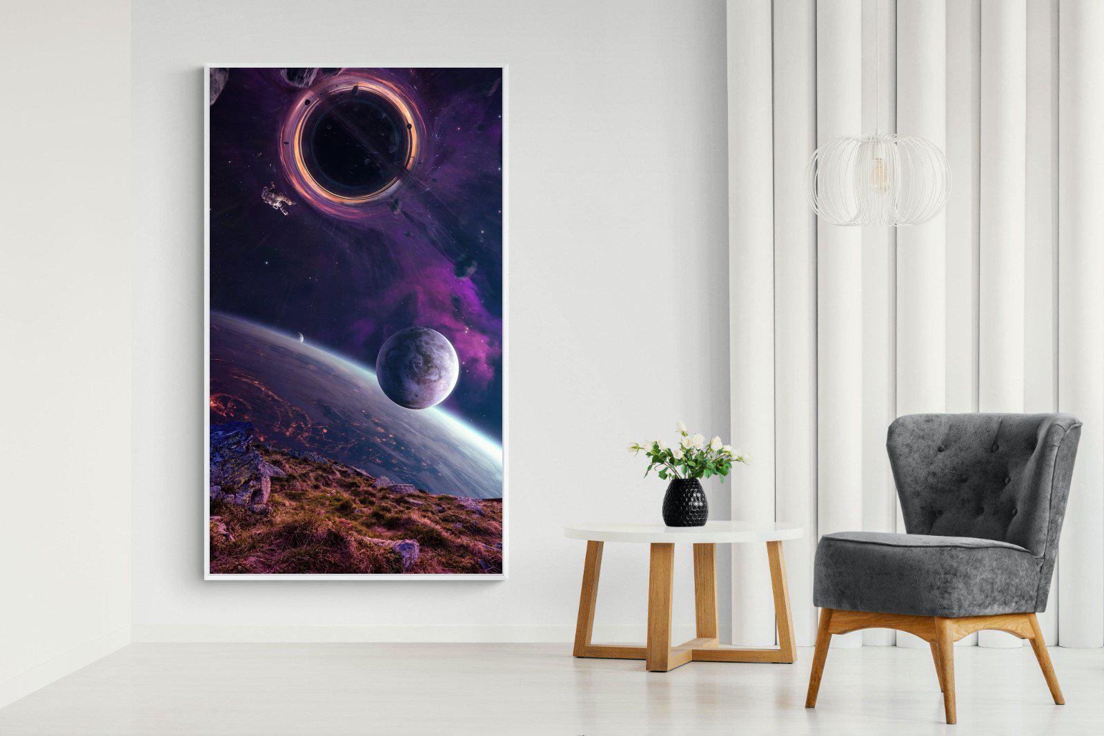 Escape From Earth-Wall_Art-130 x 220cm-Mounted Canvas-White-Pixalot