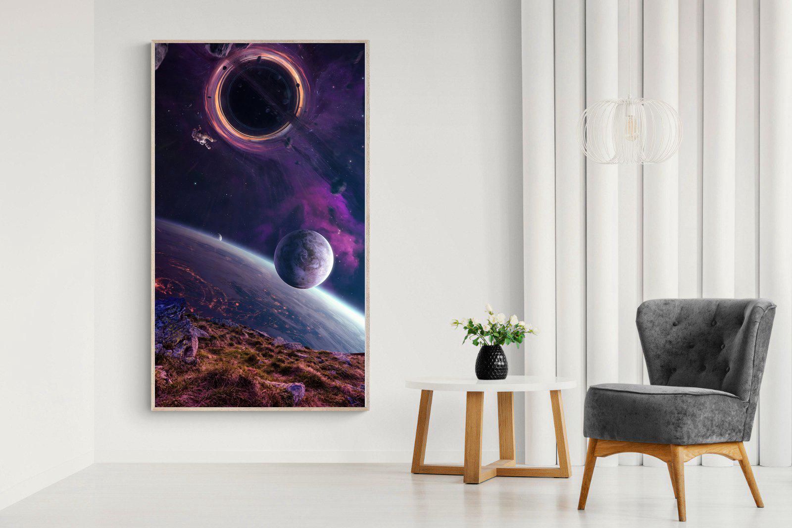 Escape From Earth-Wall_Art-130 x 220cm-Mounted Canvas-Wood-Pixalot