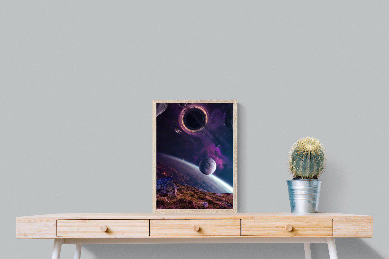 Escape From Earth-Wall_Art-45 x 60cm-Mounted Canvas-Wood-Pixalot