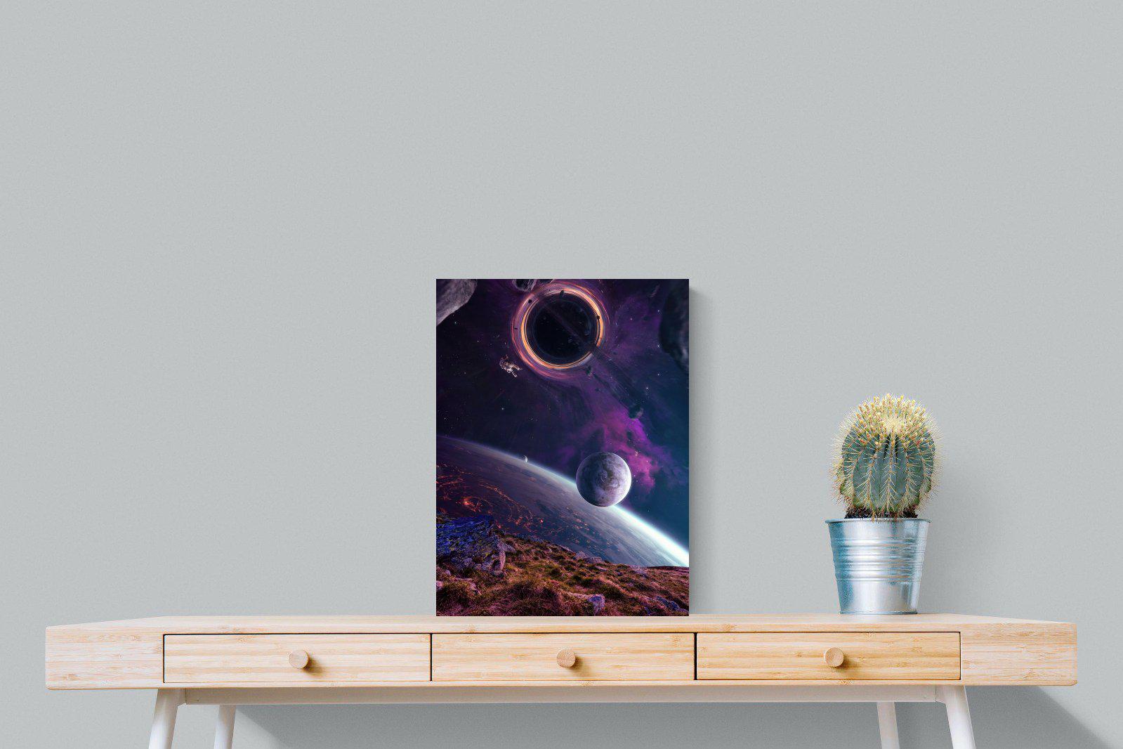 Escape From Earth-Wall_Art-45 x 60cm-Mounted Canvas-No Frame-Pixalot