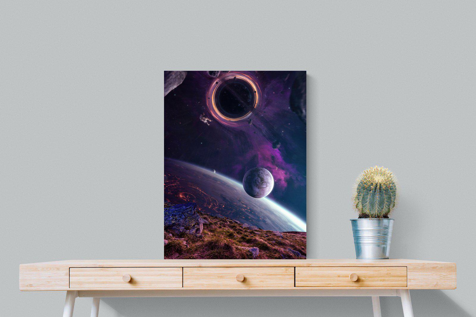 Escape From Earth-Wall_Art-60 x 80cm-Mounted Canvas-No Frame-Pixalot