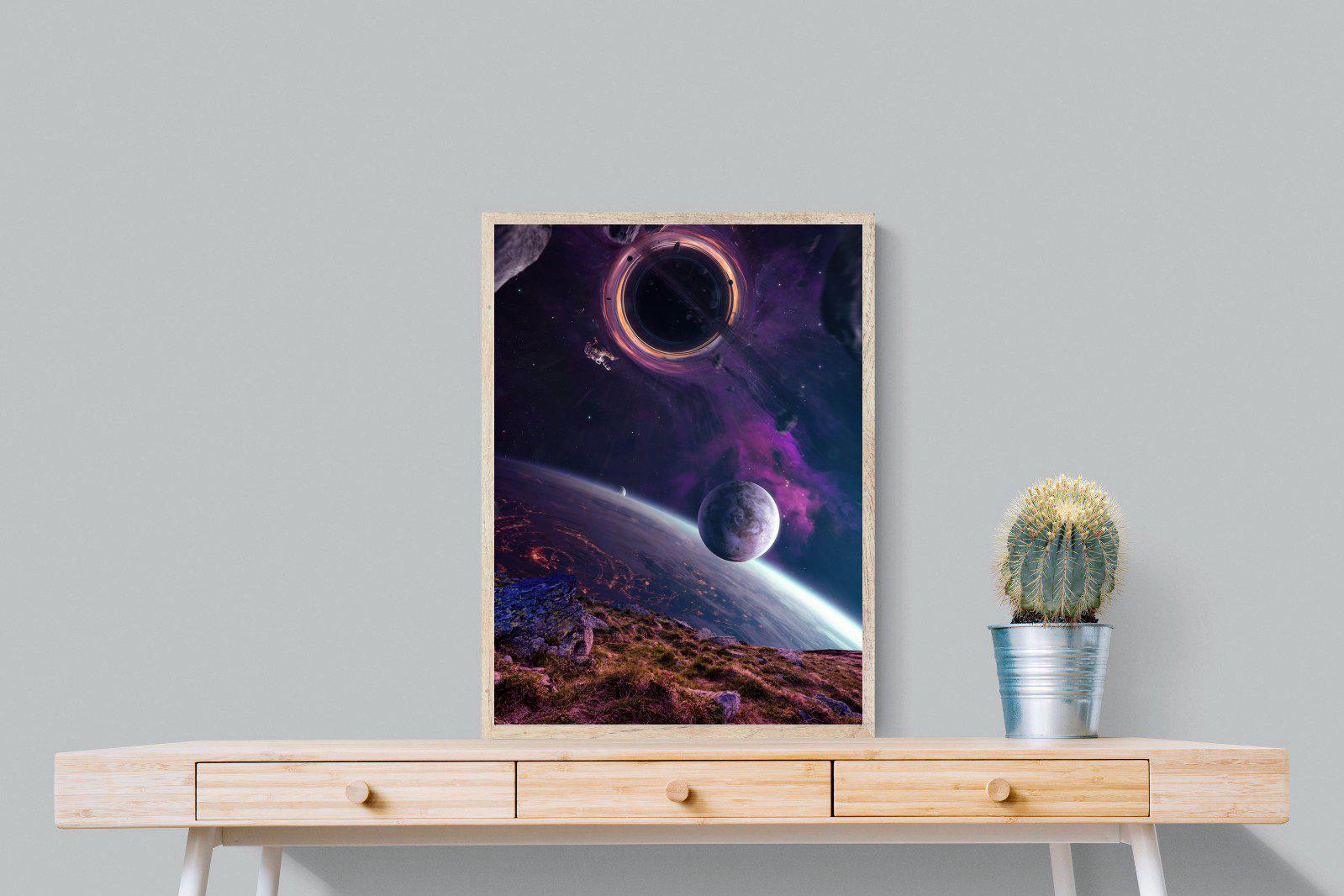 Escape From Earth-Wall_Art-60 x 80cm-Mounted Canvas-Wood-Pixalot